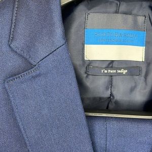 Scotch & Soda Amsterdams Blauw Indigo Suit